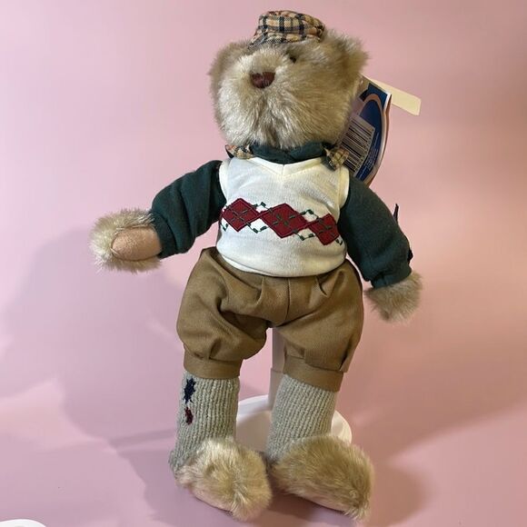 Crosby Brass Button Bears Sports Bear Golfer Player 12" with Standard Plush NWT - Picture 1 of 11
